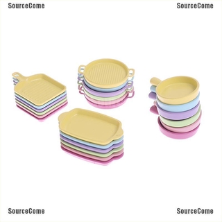 Set 4 Đĩa Thức Ăn Tỉ Lệ 1 / 12 Trang Trí Nhà Búp Bê
