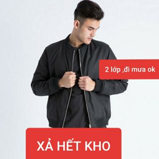 Áo khoác gió nam 2 lớp ( đi mưa nhỏ vô tư)