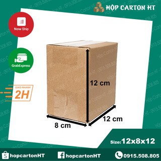 12x8x12 Combo 50 hộp carton, thùng giấy cod gói hàng, bìa giá rẻ