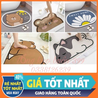 [GIÁ HỦY DIỆT] thảm chùi chân, lau chân siêu thấm hút nước 5D bùn chống trơn trượt cực tốt, trang trí nhà cửa, decor