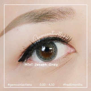 Áp Tròng JENETH Gray Ẩm Cao 55% HSD 6 Tháng Lens Xám Không Giãn Viền Mỏng Màu Tây Tự Nhiên Đủ Độ Có Lệch Mắt Nhạy Cảm