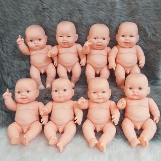 Búp Bê Nhựa Sơ Sinh Bé Trai 27 cm - Nude Full Silicon baby 11 inch Doll