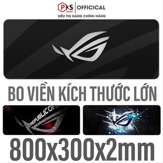 Lót Chuột, Pad Chuột Cỡ Lớn, Nhỏ 80x30x2mm, 210x260x2mm ASUS - ROG Bo Viền Chắc Chắn Đế Cao Su - PKSMART