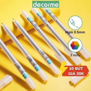 Decorme Bút gel basic RESUN nhiều màu phụ kiện văn phòng phẩm (1 chiếc)