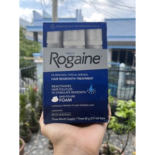 3 chai Rogaine mọc tóc men's foam nguyên hộp 3 chai. Date như hình