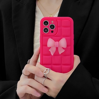 Ốp Điện Thoại Mềm Hình Hoa Hồng Đính Nơ Cho Iphone 12 pro max 11 pro max xs max xr x 13proamx