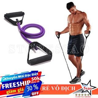 Dây kéo đàn hồi 16 - 20 LB ❤️ FREESHIP ❤️ Dây ngũ sắc tập gym màu tím