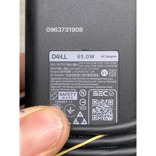 Sạc laptop Dell Latitude 7370 7390 7275 65W ( bản gốc tháo máy Dell)