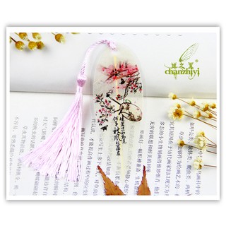 Bookmark gân lá tam sinh tam thế cổ trang dây tuyến đánh dấu trang