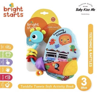 Sách vải tương tác kèm gặm nướu chất lượng an toàn cho bé Bright Starts