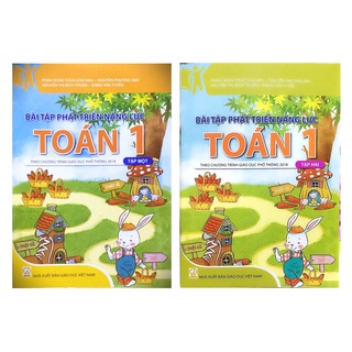 Sách - Combo Bài tập phát triển năng lực môn toán lớp 1 (2 tập) - Theo chương trình giáo dục phổ thông 2018