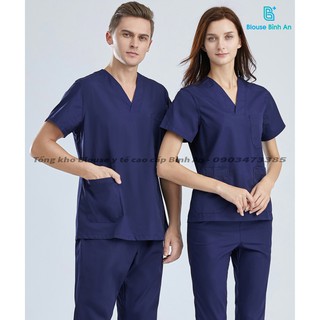 Đồng phục Y Tế, Spa nhiều màu cho bác sĩ, y tá, điều dưỡng, thẩm mỹ viện, Dược Sĩ, Vải Thường - Blouse Bình An