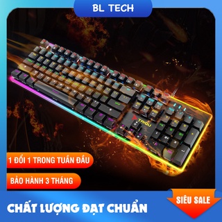 Bàn phím cơ K550 blue switch đèn LED RGB full viền nhiều chế độ sáng phím cực nhạy chơi game cực đỉnh