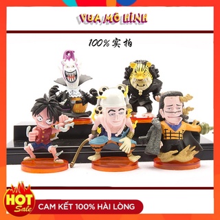 Mô hình One Piece- Mô hình 5 nhân vật Luffy, Crodie, Enel....kích thước 7-10cm ( Có bán lẻ )