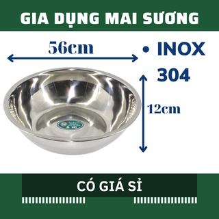[Giá Sỉ] Thau Chậu INOX 304 Cỡ Lớn 56cm Tithafac