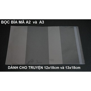 [Mã LIFEXANH03 giảm 10% đơn 500K] 10 cái bọc bìa bao bìa truyện tranh kích cỡ 13x18cm (mã A2 và A3)
