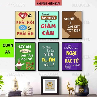 Album 20 Mẫu Tranh Khung Động Lực Trang Trí Nhà Hàng Quán Ăn Tuyệt Đẹp Các Mẫu Slogan Hay Về Ăn Uống