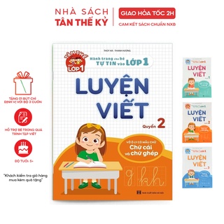 Sách Luyện viết vở ô ly có mẫu chữ nét cơ bản và chữ số (Bộ 3 quyển)
