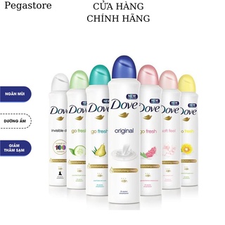Xịt khử mùi nữ DOVE đủ mùi - xịt khử mùi hôi nách dove 150ml