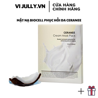 Mặt Nạ Ceranee Chính Hãng Mask Biocell Dừa Tươi Dạng Kem Dưỡng Trắng Phục Hồi Da Căng Bóng, Mặt Nạ Hàn Quốc Ceranee