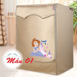 Vỏ bọc, áo bao trùm máy giặt lồng ngang, cửa trước vải siêu bền đẹp chống nước