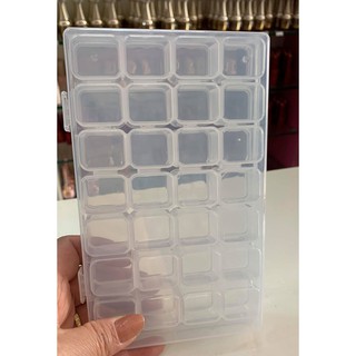 Hộp Đựng Đá, Phụ Kiện Nail 28 Ô