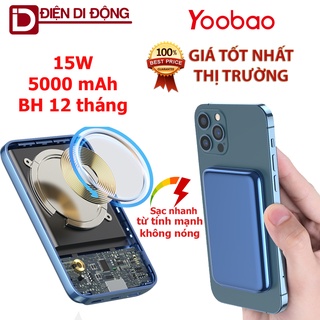 Sạc dự phòng không dây Magsafe Yoobao 15W/5000mAh sạc nhanh PD 18.5W