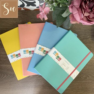 Sổ da PU dây thun gài sổ Color Notebook bìa cứng B5 (ruột Line)