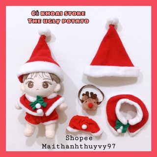 [20cm] Set đồ giáng sinh cho doll 20cm - Set đồ noel cho doll 20cm - Set outfit cho doll