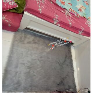Thảm lông xám cao cấp (100x160)