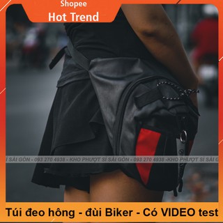 GIÁ RẺ - Loại túi đeo đùi dùng chạy xe máy tiện dụng - Túi đeo chéo đùi Biker RAMBO phiên bản mới