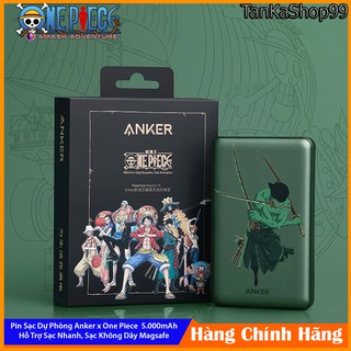 Pin Dự Phòng Anker x One Piece Zoro 5.000mAh Magsafe Cho iPhone 12 - A9513