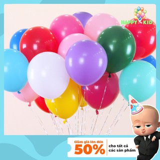 Combo bóng bay loại siêu dày cỡ lớn 25cm, phụ kiện trang trí sinh nhật, thôi nôi, tiệc cưới sang chảnh