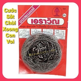 Cước Sắt Chùi Xoong Hiệu Con Voi Thailand Dùng Cho nồi Inox Gang Nhôm
