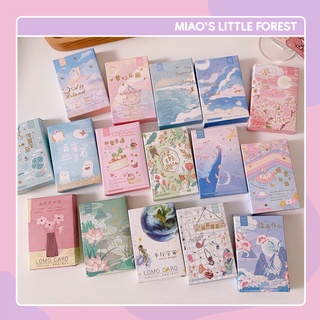 Thiệp mini MIAO'S LITTLE FOREST lomo card decor size nhỏ trang trí sổ tay dán tường bullet journal MLC219