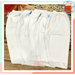 (Chất đẹp)Combo 5 Quần Dài Trắng Sơ Sinh,Quần Cotton Cho Bé Mặc Nhà- 5 cái