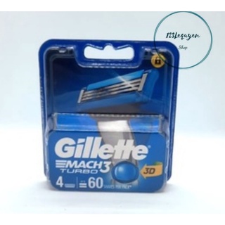 Hộp 4 lưỡi dao cạo râu Gillette Mach3 Turbo