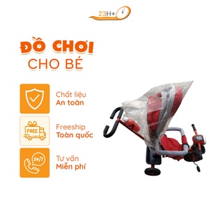 Xe Đẩy 3 Bánh Cao Cấp Có Đèn, Nhạc, Đệm Yên