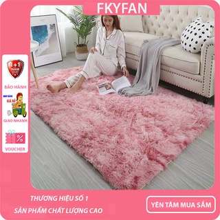 Thảm Lông Trải Sàn Decor Chụp Ảnh Phòng Khách Lông Dày Kích Thước 1m6x2m Mặt Sau Chống Trượt