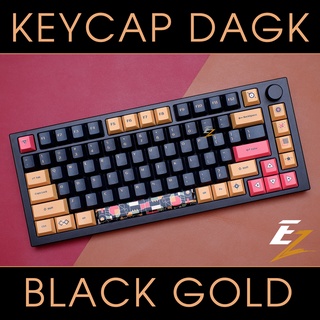 Keycap Cherry DAGK Black Gold 128 Phím Cho Bàn Phím Cơ Của EZPC