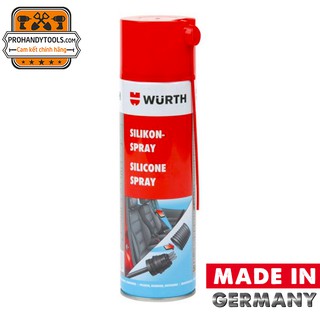 Chai Xịt Bôi Trơn Tiếp Điểm Wurth Silicone Pray 500ml