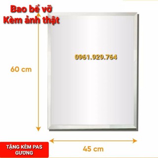 GƯƠNG TREO TƯỜNG NHÀ TẮM VUÔNG KT 45*60cm