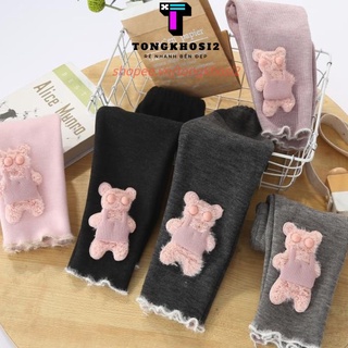 PVN37883 Quần legging lót lông nhung Quảng châu siêu ấm cho bé gái T2