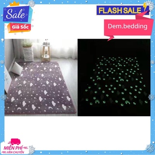 Thảm Lông Thỏ Phát Sáng Siêu Mềm Mượt ,Thảm Lông Trải Sàn 1m6x2m