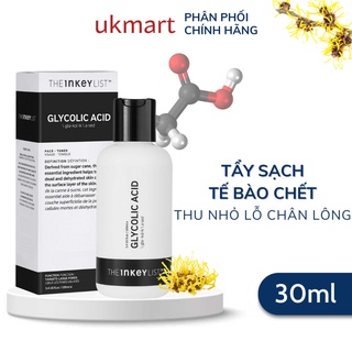 Toner Thu Nhỏ Lỗ Chân Lông, Sáng Da THE INKEY LIST Glycolic Acid Exfoliating Toner 100ml