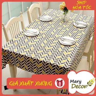 Khăn trải bàn Họa tiết Họa tiết mũi tên cách điệu viền ren (đủ kích thước) - F08