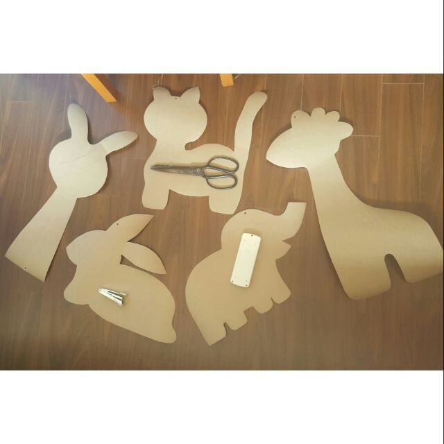 Set 10 rập giấy thú bông