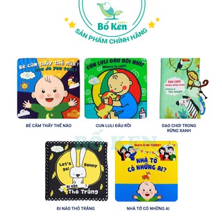 [Mã BMBAU50 giảm 7% đơn 99K] Bộ Sách vải Lalala baby Song Ngữ Bé Yêu Thích Nhất [Tủ Sách Shop Bố Ken]