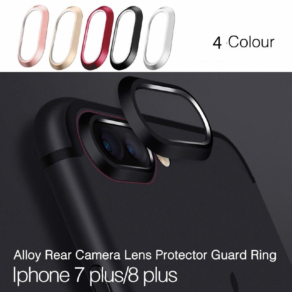 Vòng bảo vệ camera sau điện thoại bằng hợp kim cho Apple iPhone X 7 8 PLUS