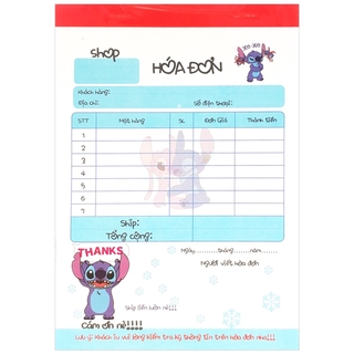 Hóa Đơn 2 Liên - Hình Stitch